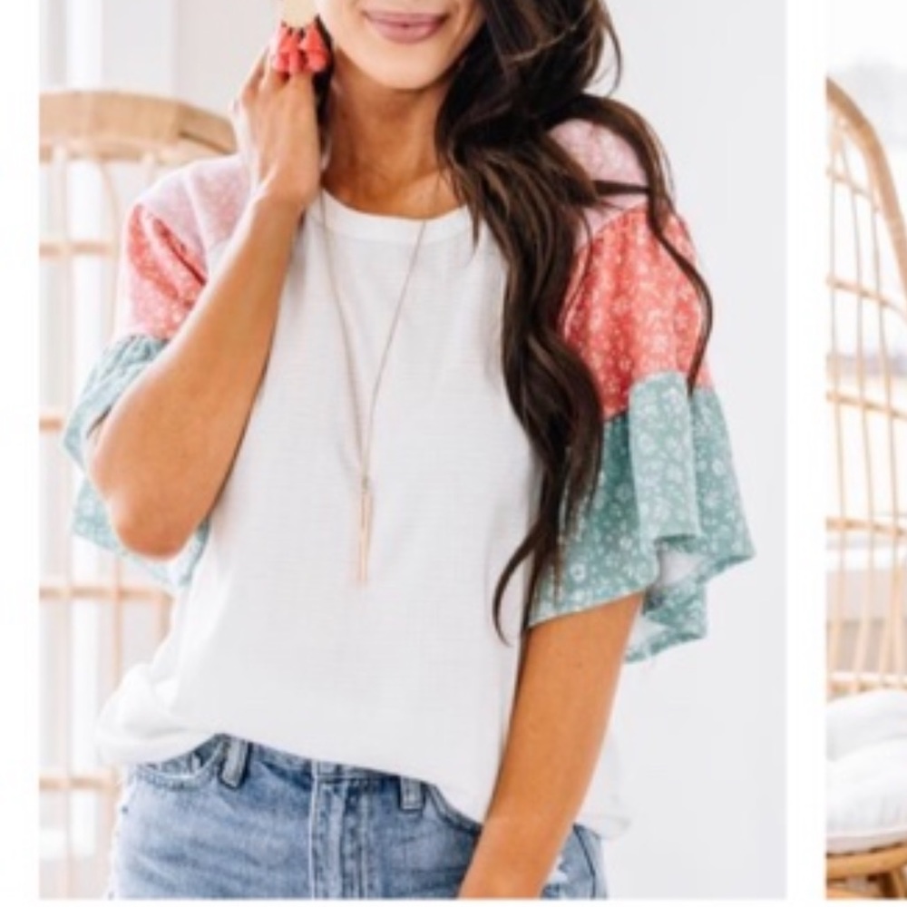 Tiered sleeve top
